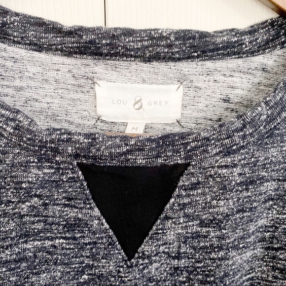 Lou & Grey Comfy Short Sleeve Gray Sweatshirt - Picture 3 of 6